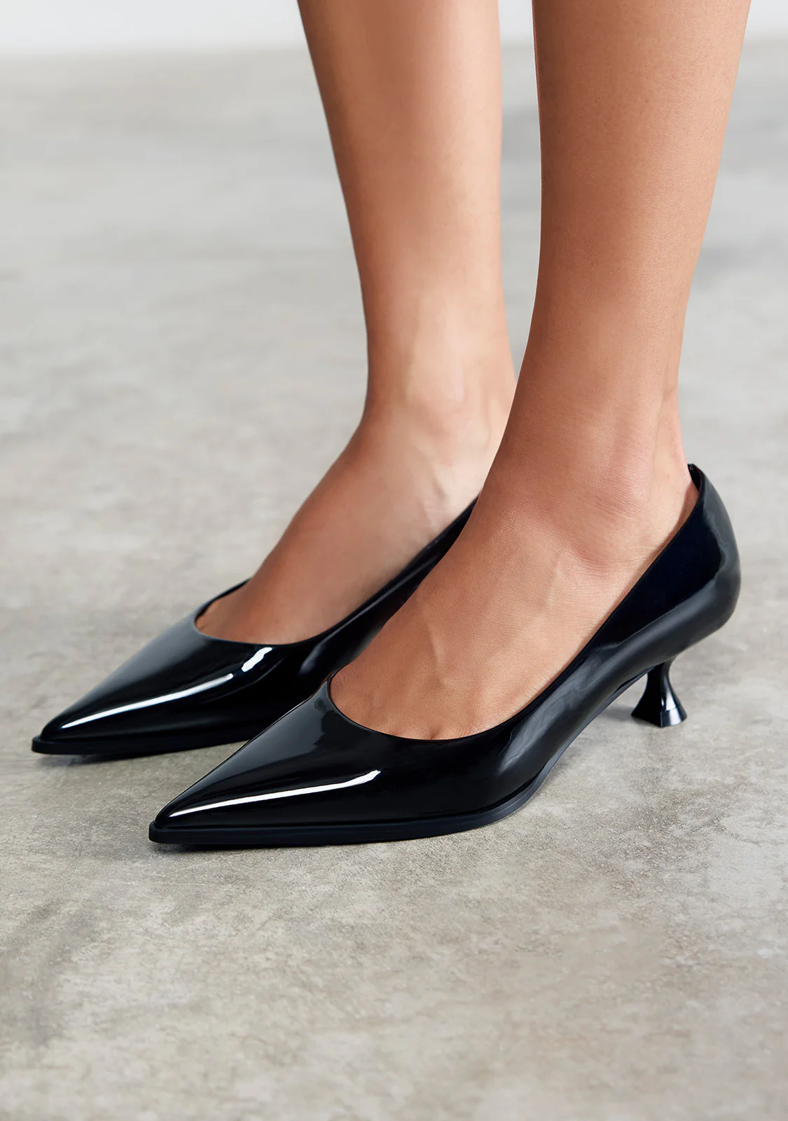 PATENT EFFECT KITTEN HEELED SHOES MAZEPPA - Image 7