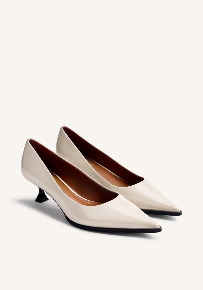 PATENT EFFECT KITTEN HEELED SHOES MAZEPPA - Image 2