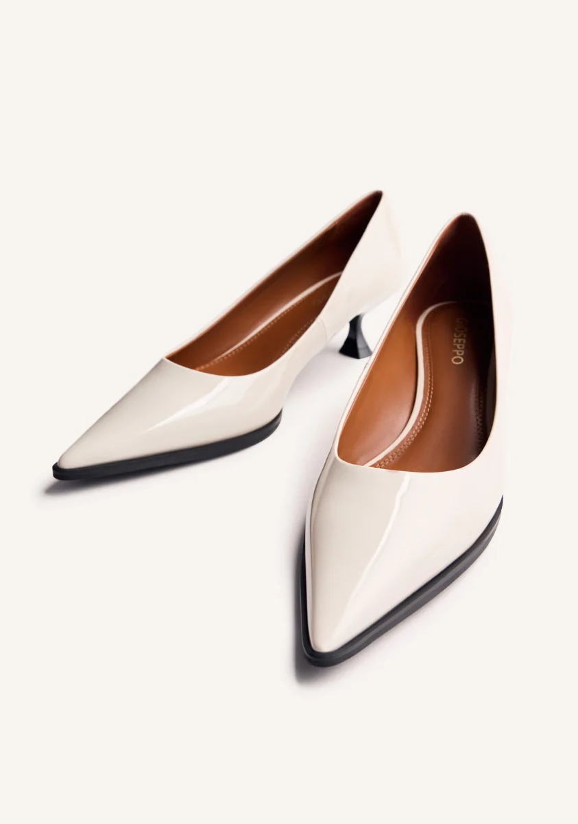 PATENT EFFECT KITTEN HEELED SHOES MAZEPPA - Image 3