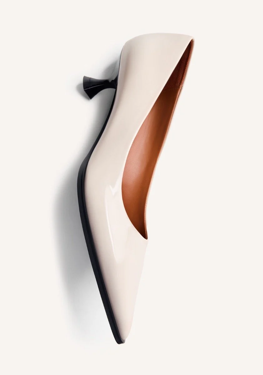 PATENT EFFECT KITTEN HEELED SHOES MAZEPPA - Image 5