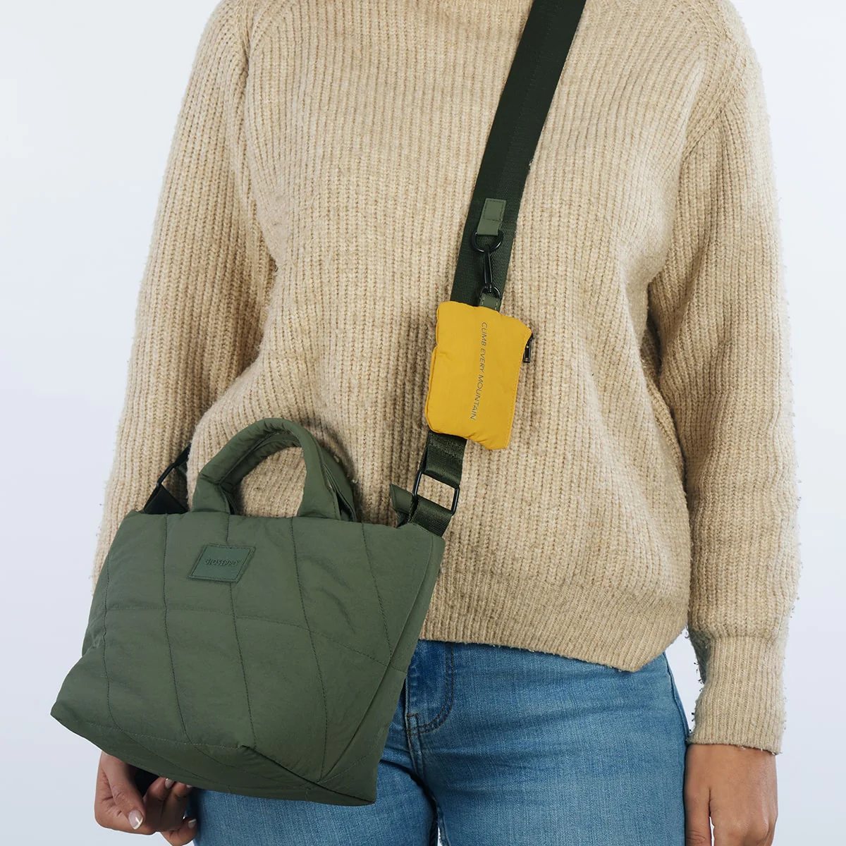 Perg khaki crossbody bag - Image 3