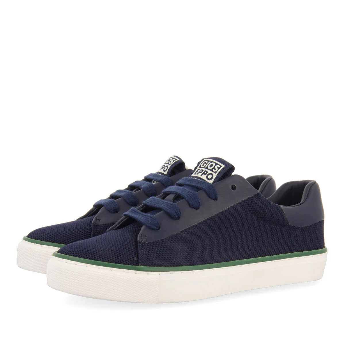Perondi boys navy blue lace up sneakers - Image 2