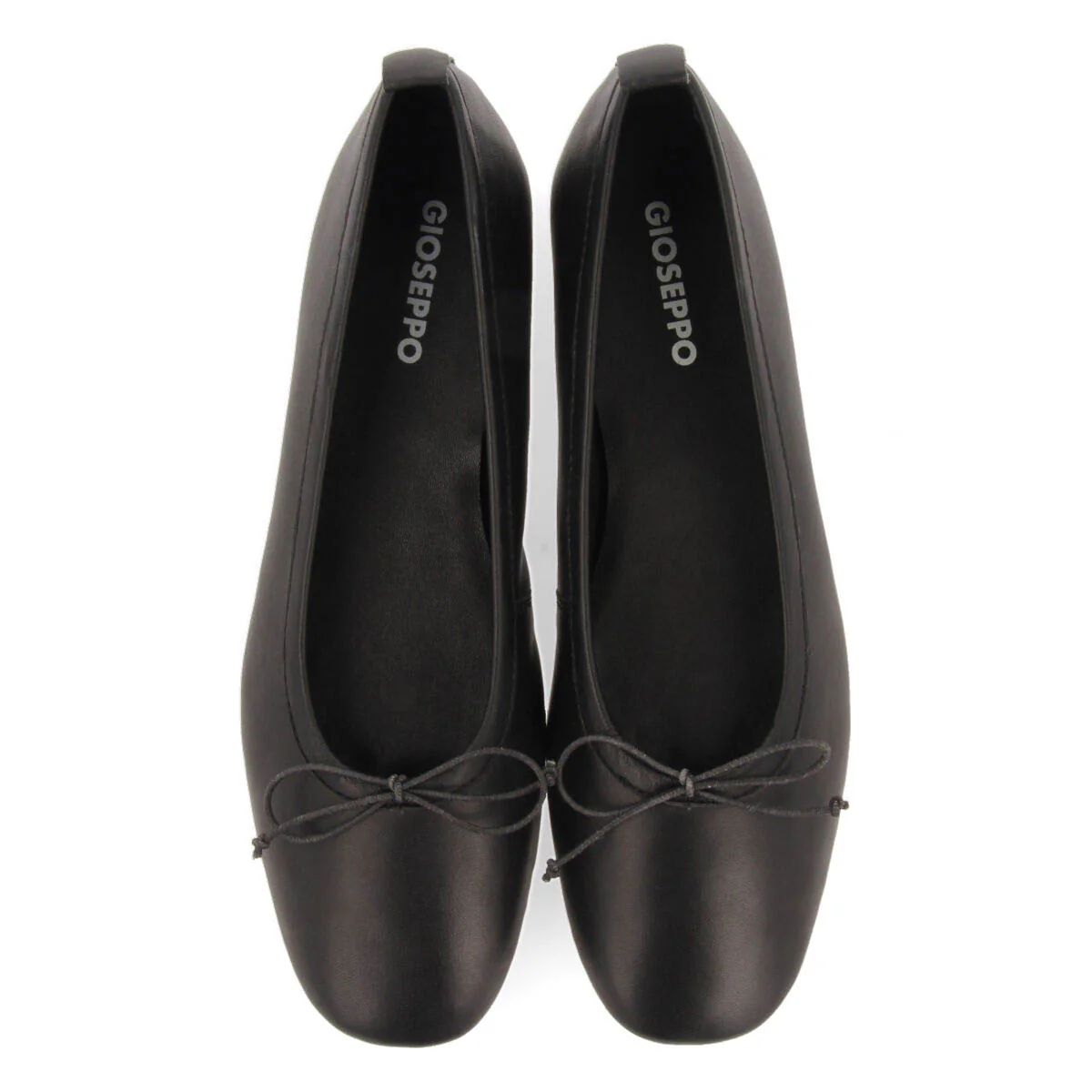 Pierbach women's black leather ballet flats - Image 4