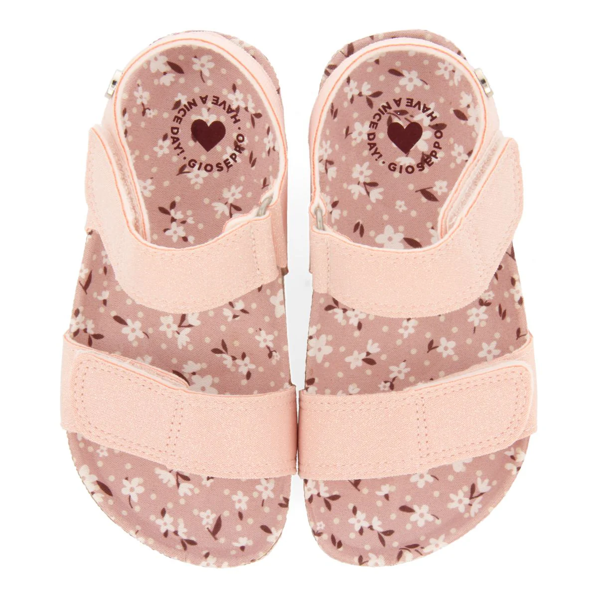 PINK BIO SOLE FLIP-FLOPS WITH GLITTER AND FANTASY PRINT - Image 4