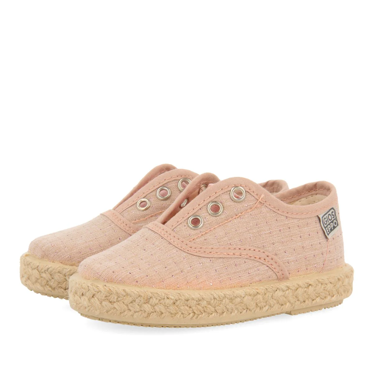 PINK OXFORD STYLE ESPADRILLES WITH JUTE DETAILS FOR BABY ASSORO - Image 2