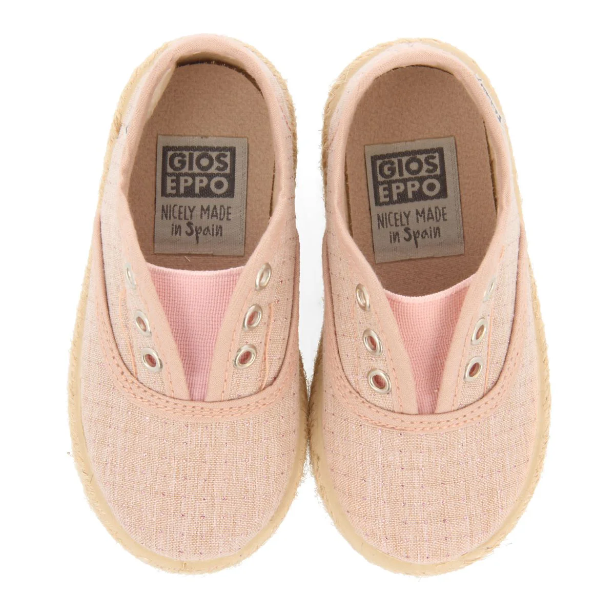 PINK OXFORD STYLE ESPADRILLES WITH JUTE DETAILS FOR BABY ASSORO - Image 4
