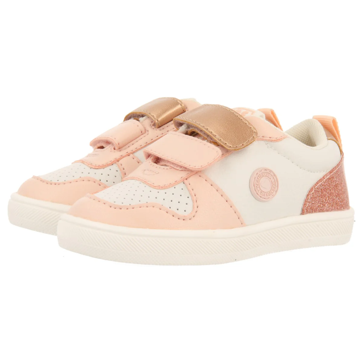 PINK SNEAKERS WITH GLITTER AND METALLIC DETAILS FOR BABY RIDDLE - Image 2