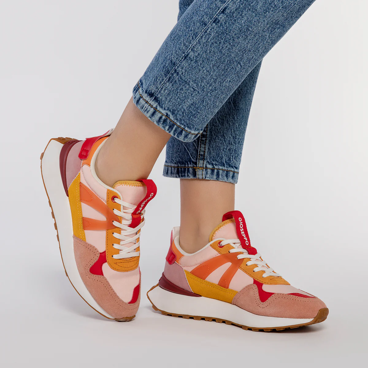 PINK SNEAKERS WITH MULTICOLOR DETAILS FOR WOMEN ADAIR - Image 5