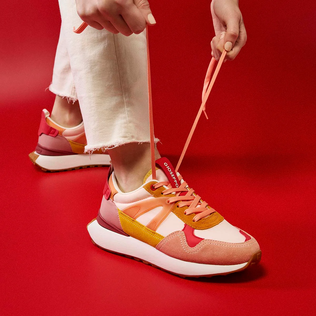 PINK SNEAKERS WITH MULTICOLOR DETAILS FOR WOMEN ADAIR - Image 6