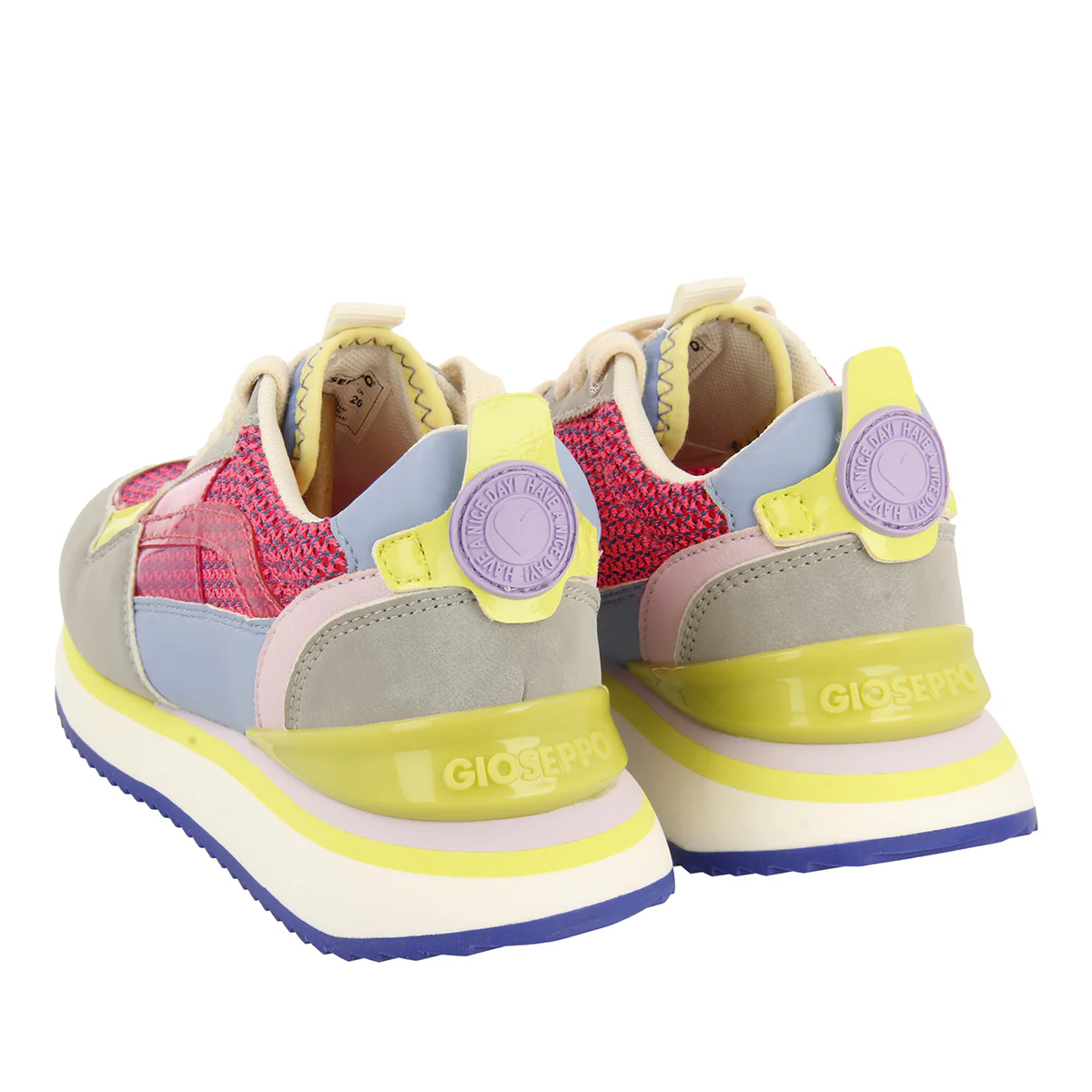 PINK SNEAKERS WITH TEXTURE AND COLOR CONTRAST FOR GIRLS AND BOYS POWAY - Image 4