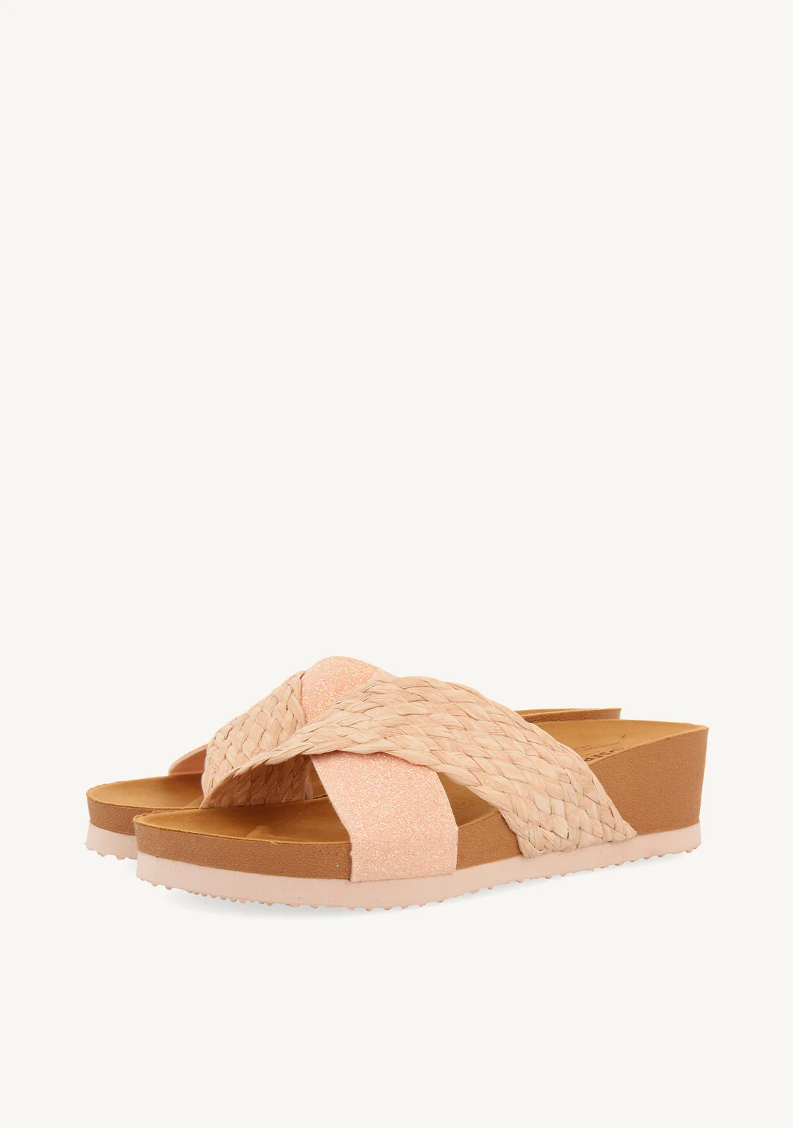 WEDGE SANDALS WITH PINK STRAPS FOR WOMEN GOULDS - Image 3