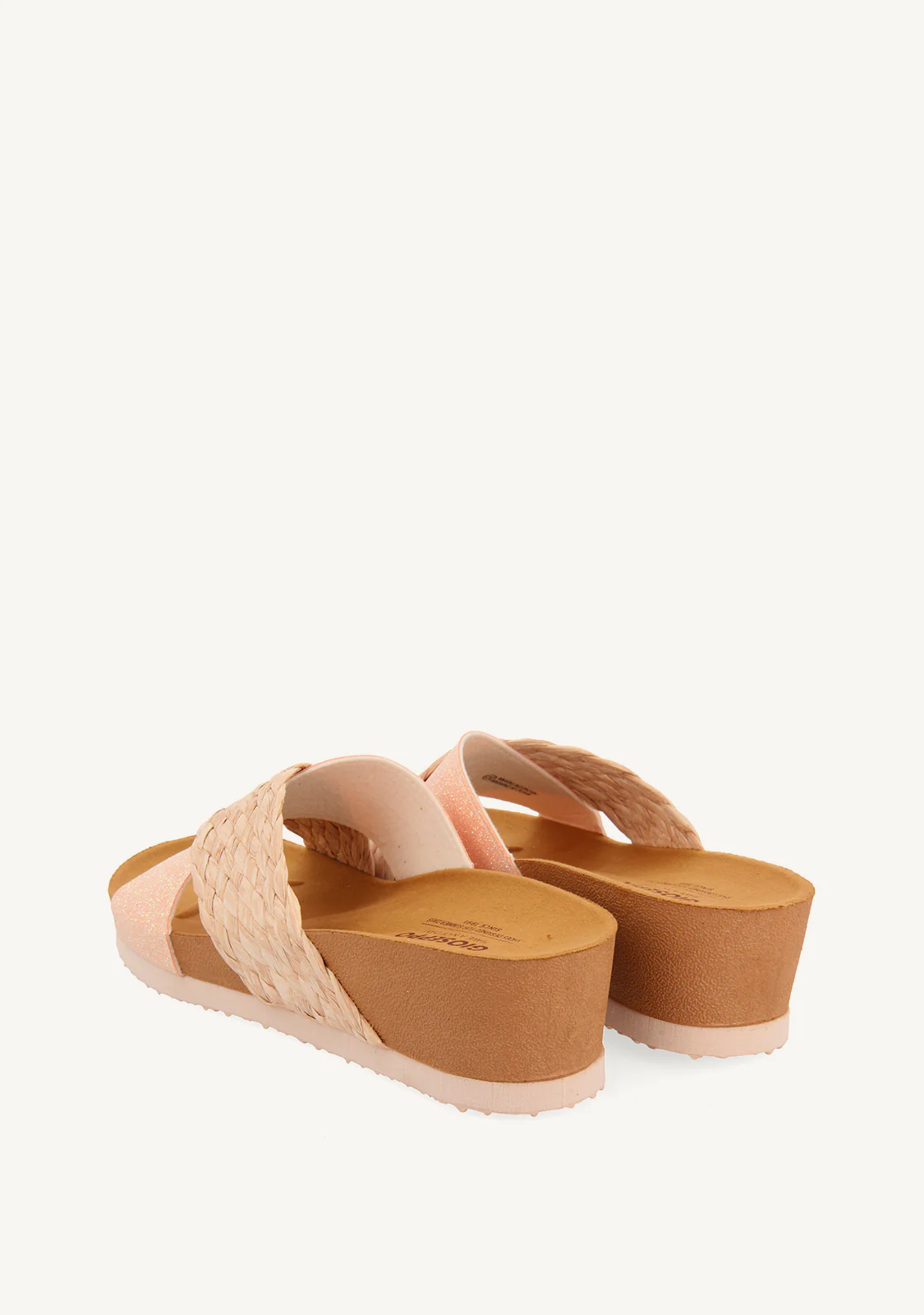 WEDGE SANDALS WITH PINK STRAPS FOR WOMEN GOULDS - Image 4