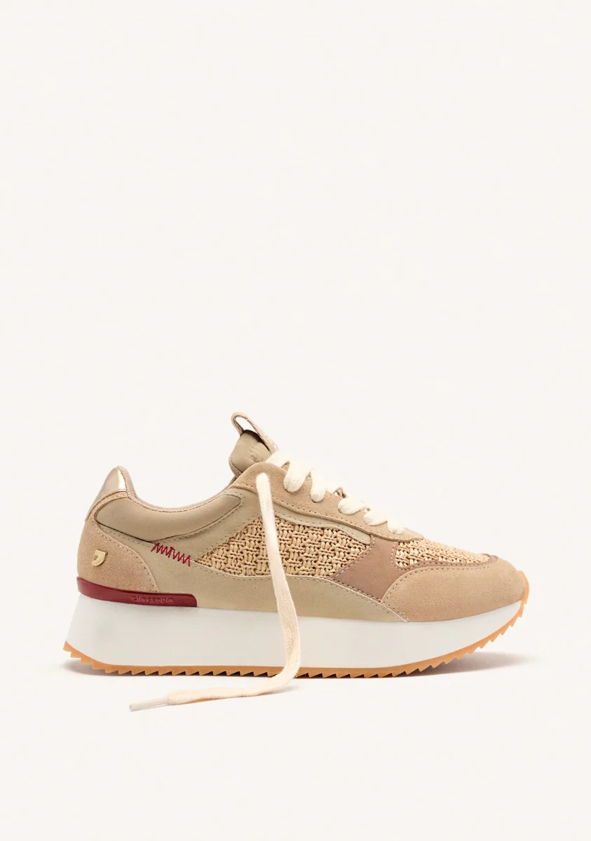 PLATFORM LEATHER SNEAKERS GLOVER