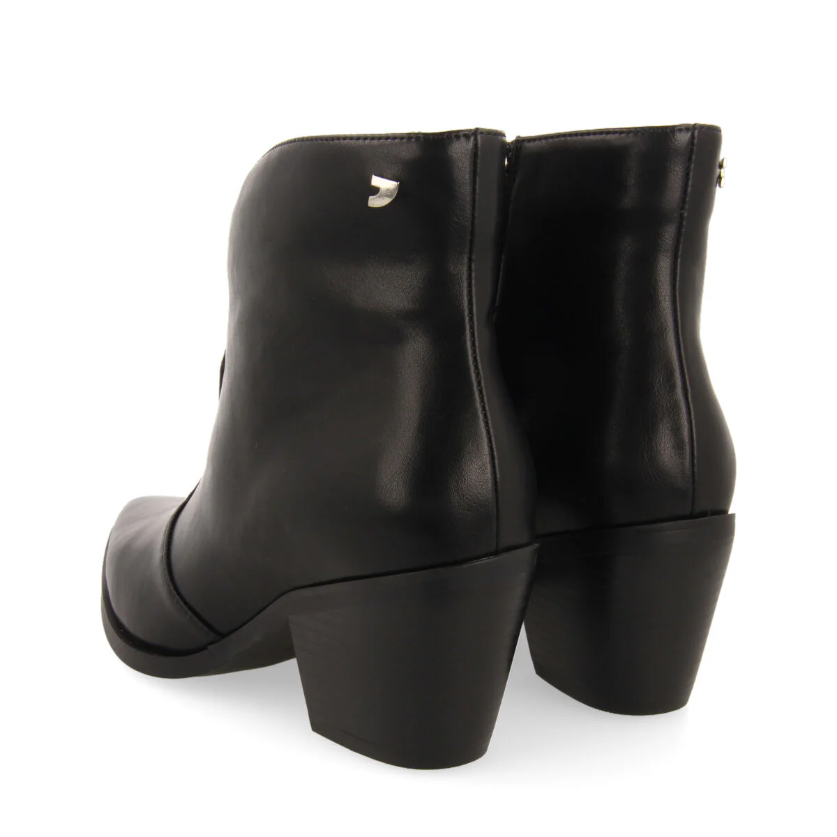 Portree women's black cowboy boots - Image 5
