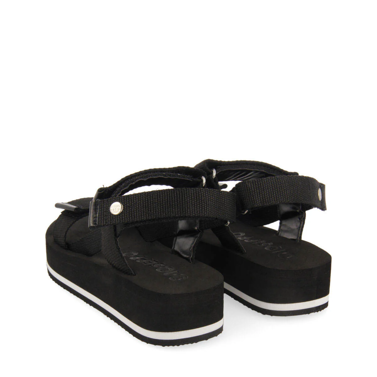 Poxoreu women's black platform sandals with adjustable straps - Image 3