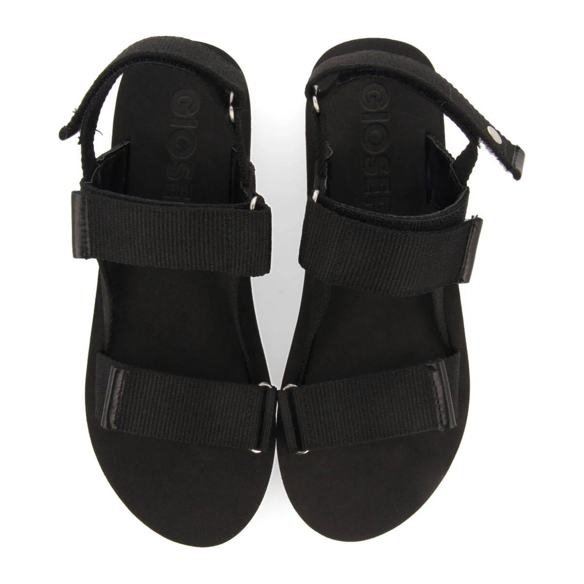 Poxoreu women's black platform sandals with adjustable straps - Image 4