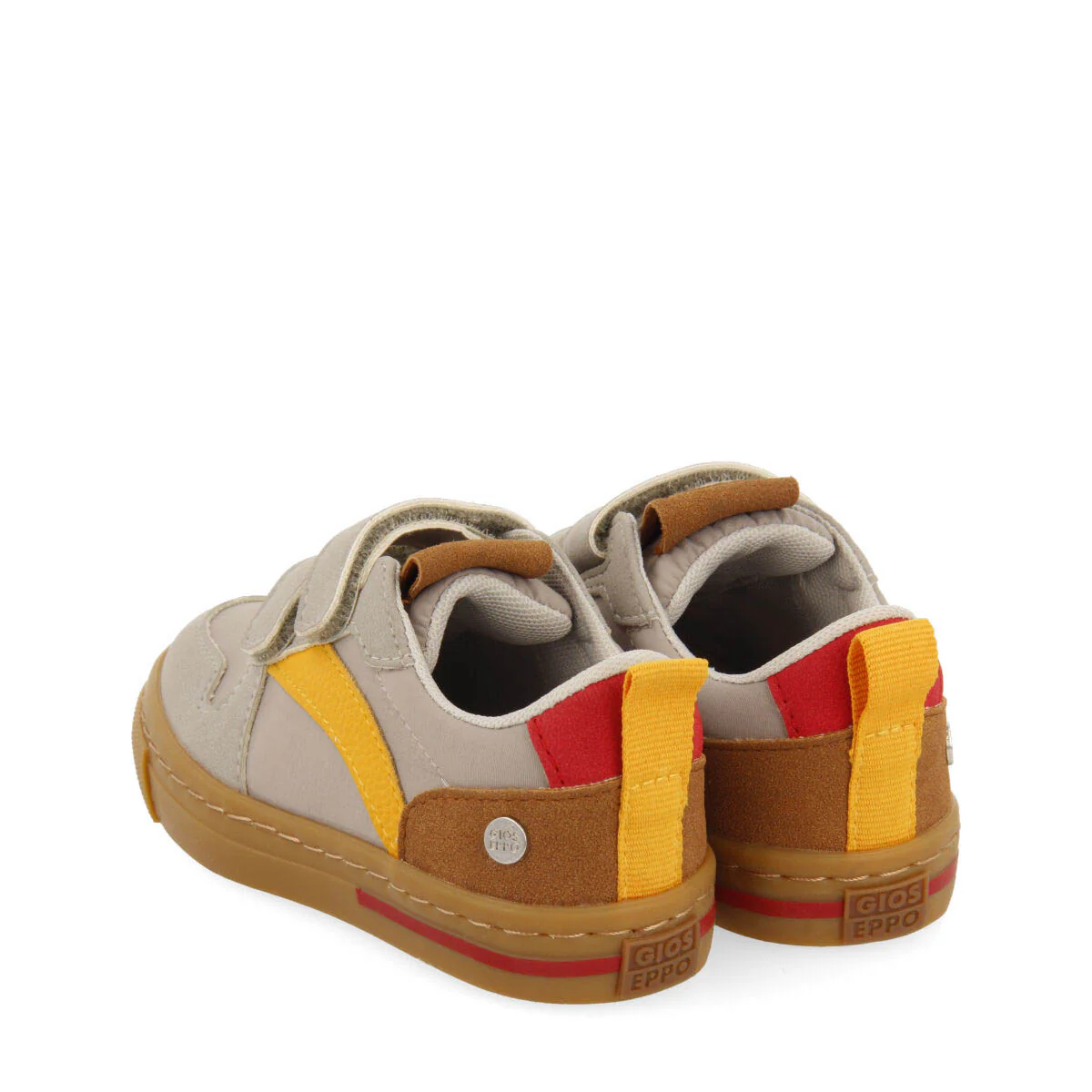 Presque children's grey retro sneakers with adjustable fastenings - Image 4