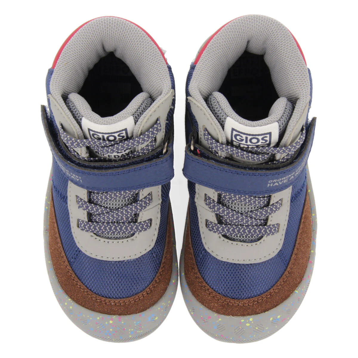 Radmer children's navy blue hiking boot-style sneakers - Image 2