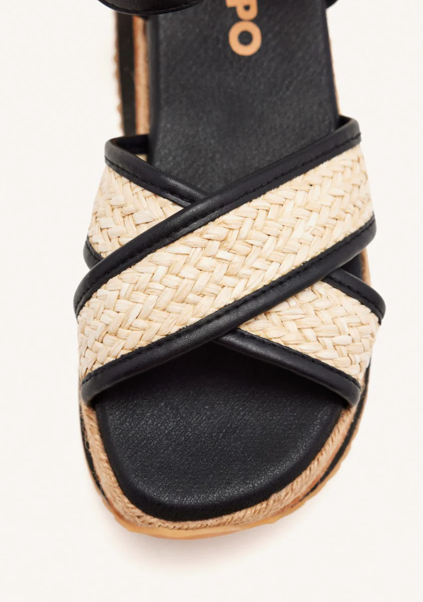 RAFFIA PLATFORM SANDALS BOSCAWEN - Image 3