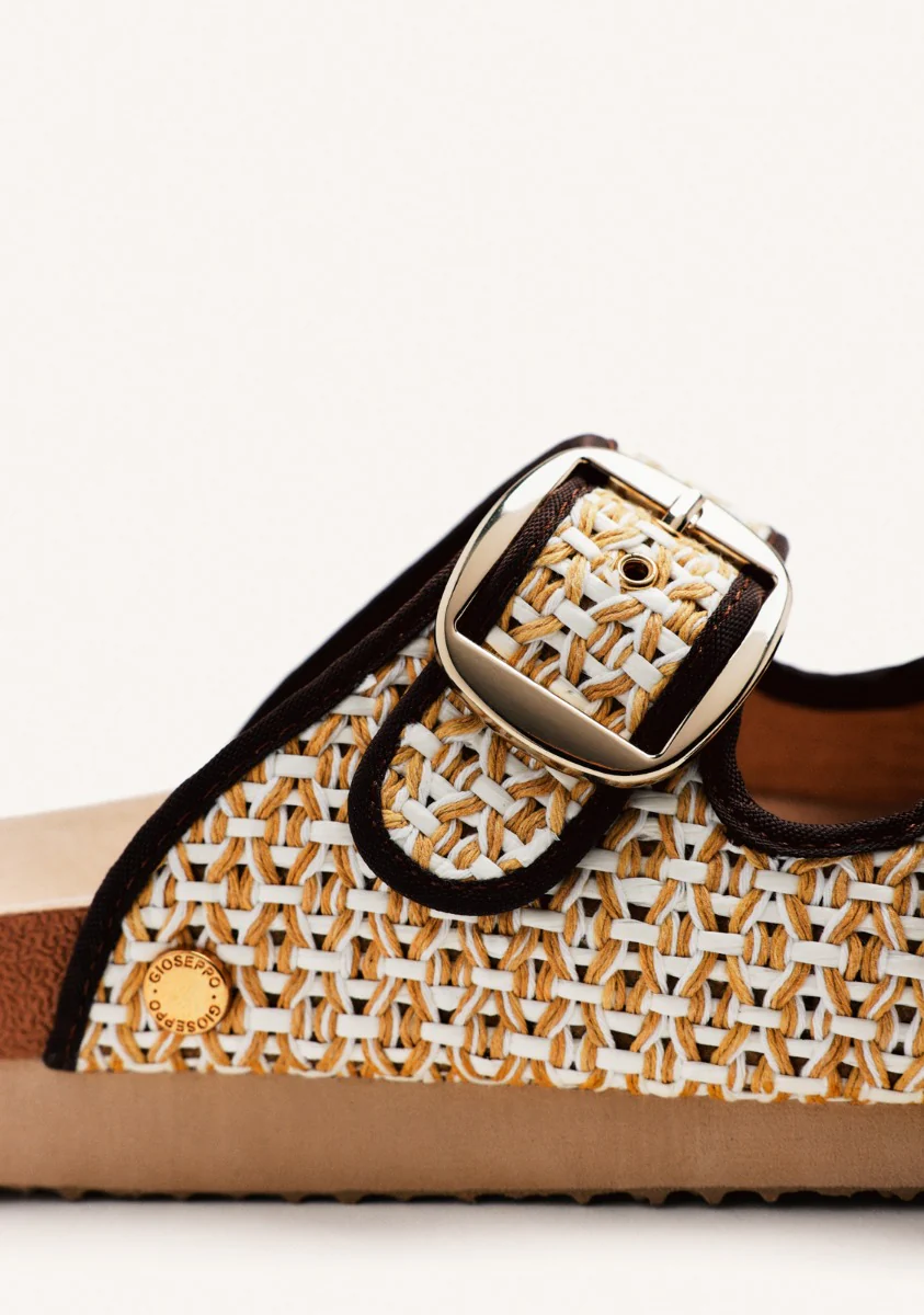 RAFFIA SANDALS WITH BUCKLES PERSHING - Image 4