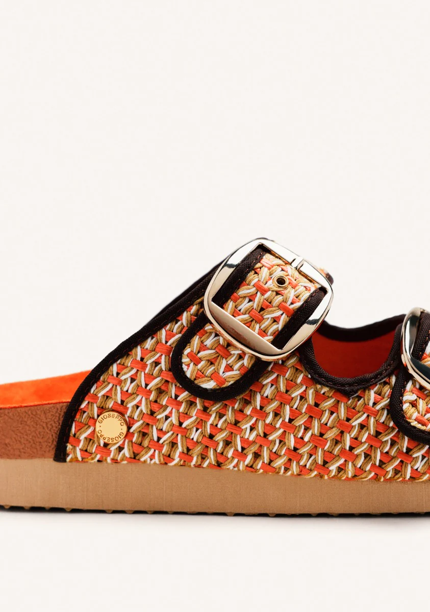 RAFFIA SANDALS WITH BUCKLES PERSHING - Image 4
