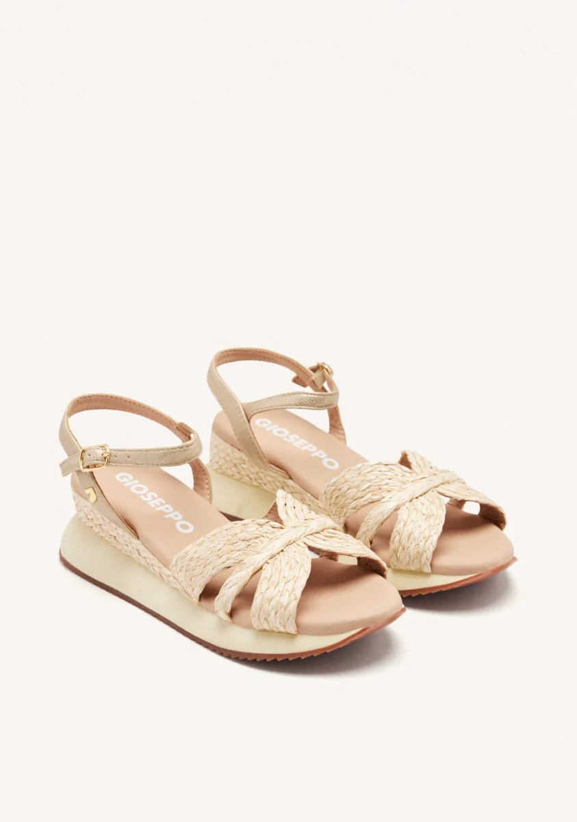 RAFFIA WEDGE SANDALS GUILDHALL - Image 2