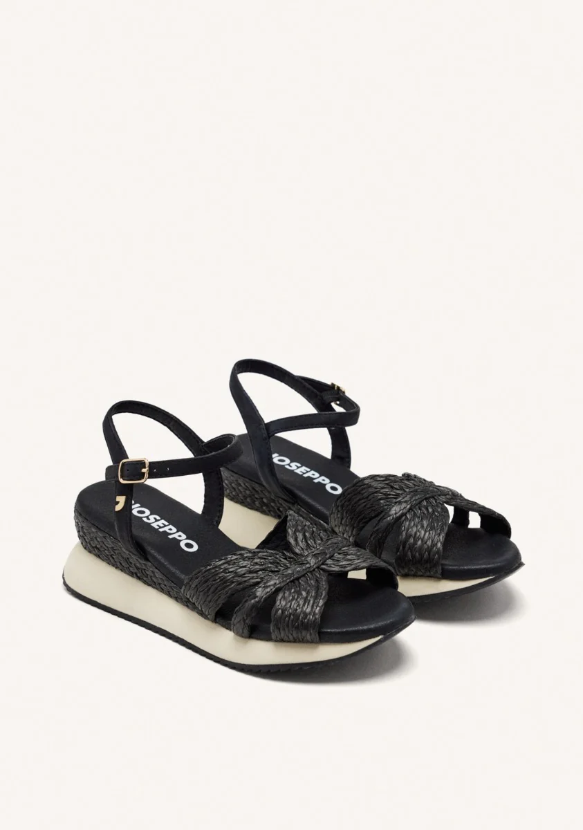 RAFFIA WEDGE SANDALS GUILDHALL - Image 2