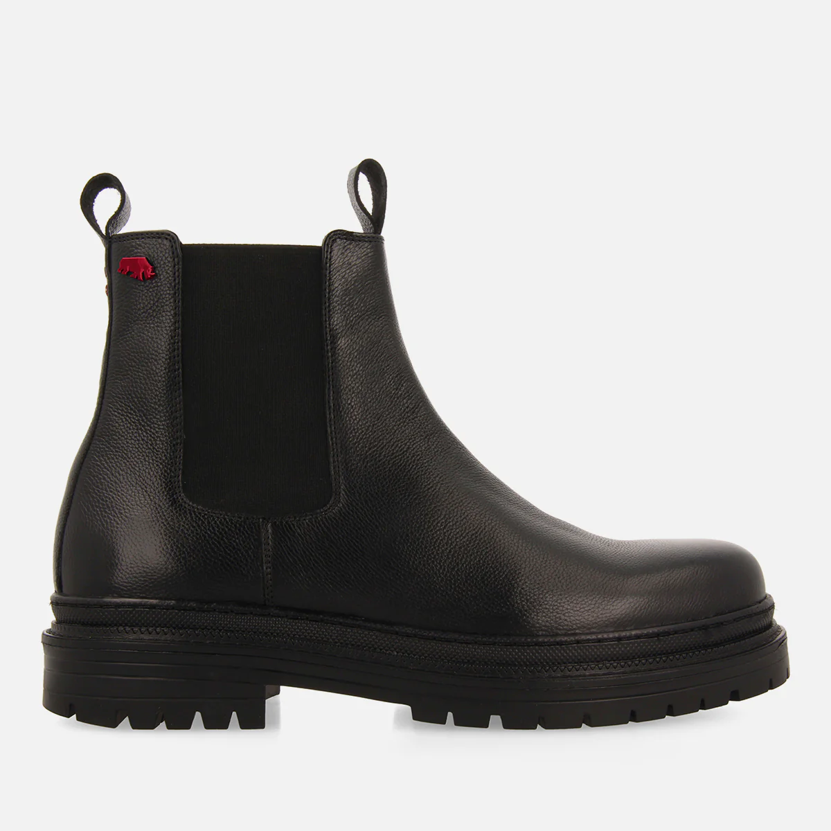 HERRICK men's black split chelsea boots