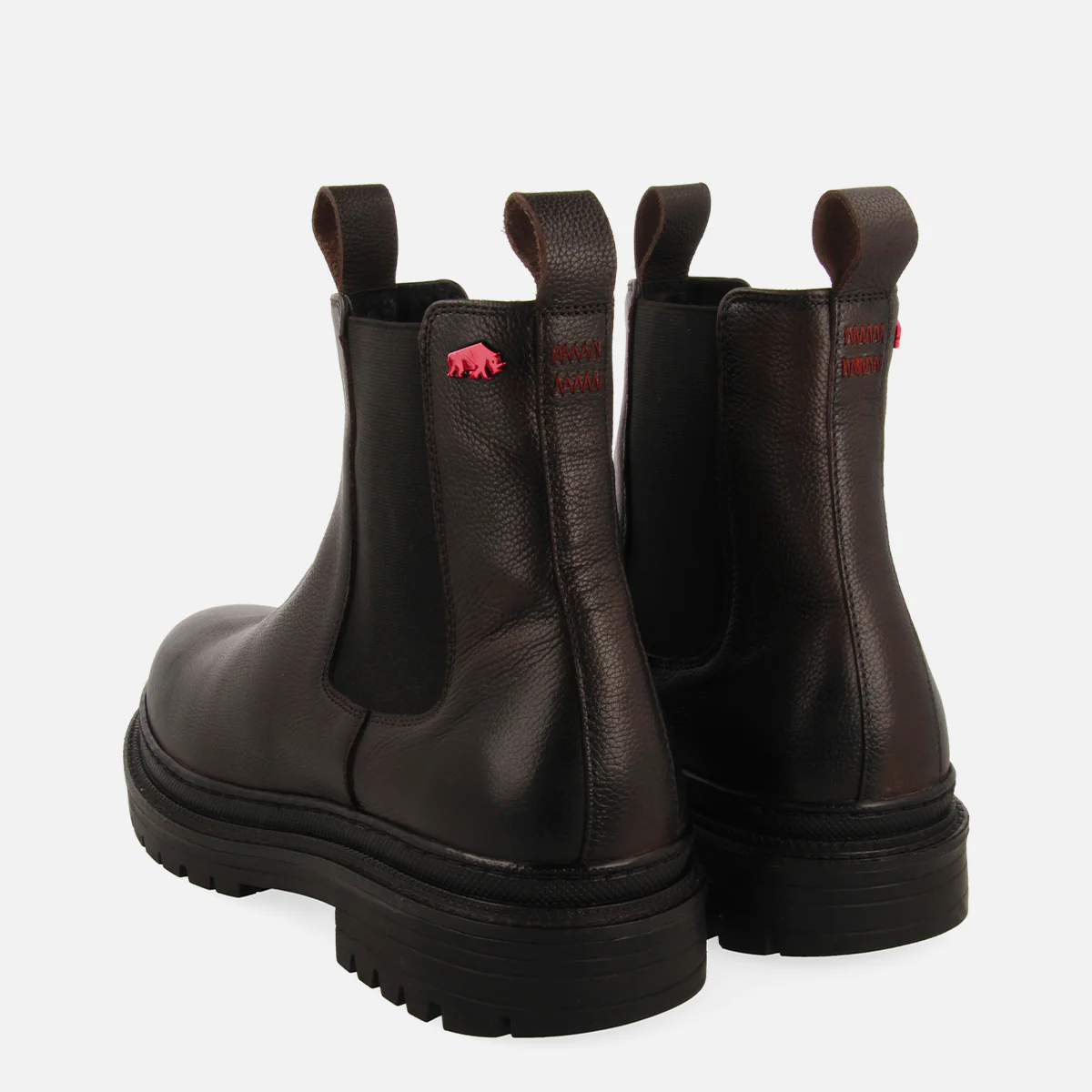 HERRICK men's brown split chelsea boots - Image 3