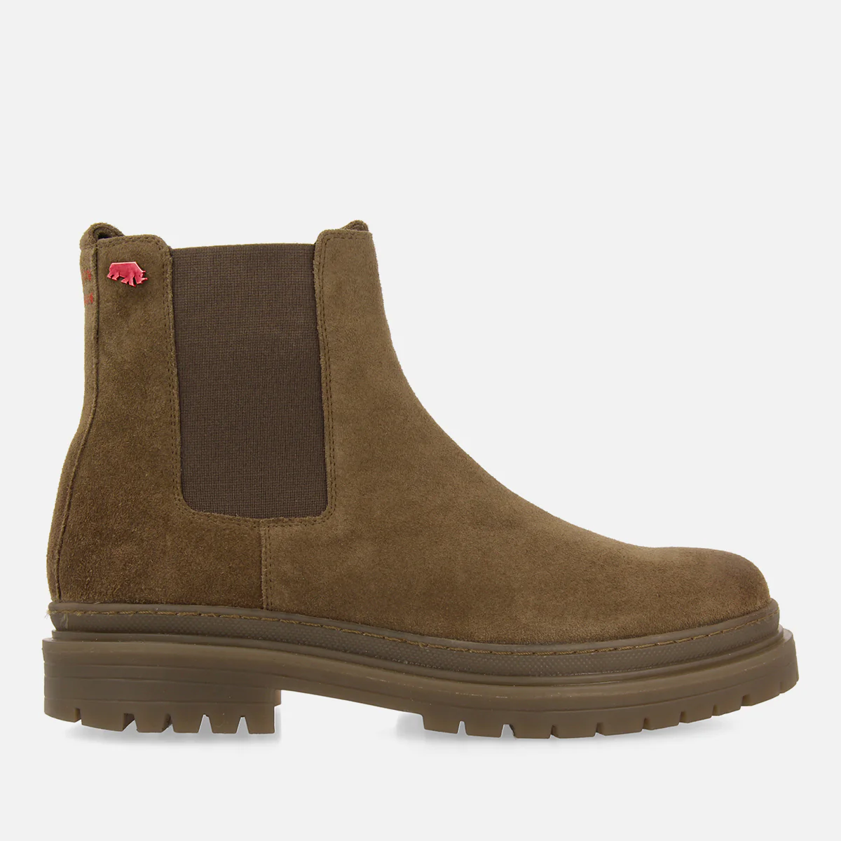 Randegg men's khaki split-suede chelsea boots