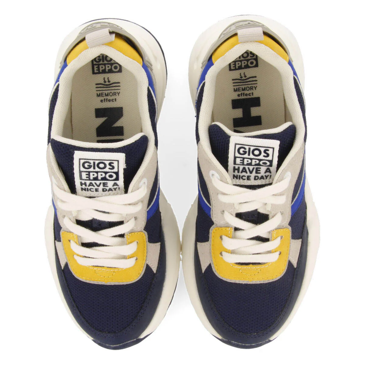 Resende boys navy blue sneakers with high soles - Image 3