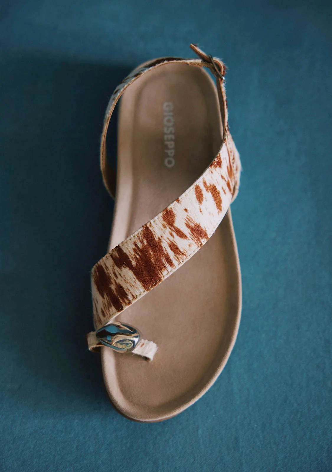 ANIMAL PRINT LEATHER JEWEL SANDALS CHACAS - Image 5