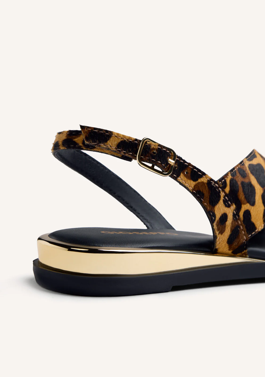 RING ANIMAL PRINT LEATHER SANDALS MAIRO - Image 4