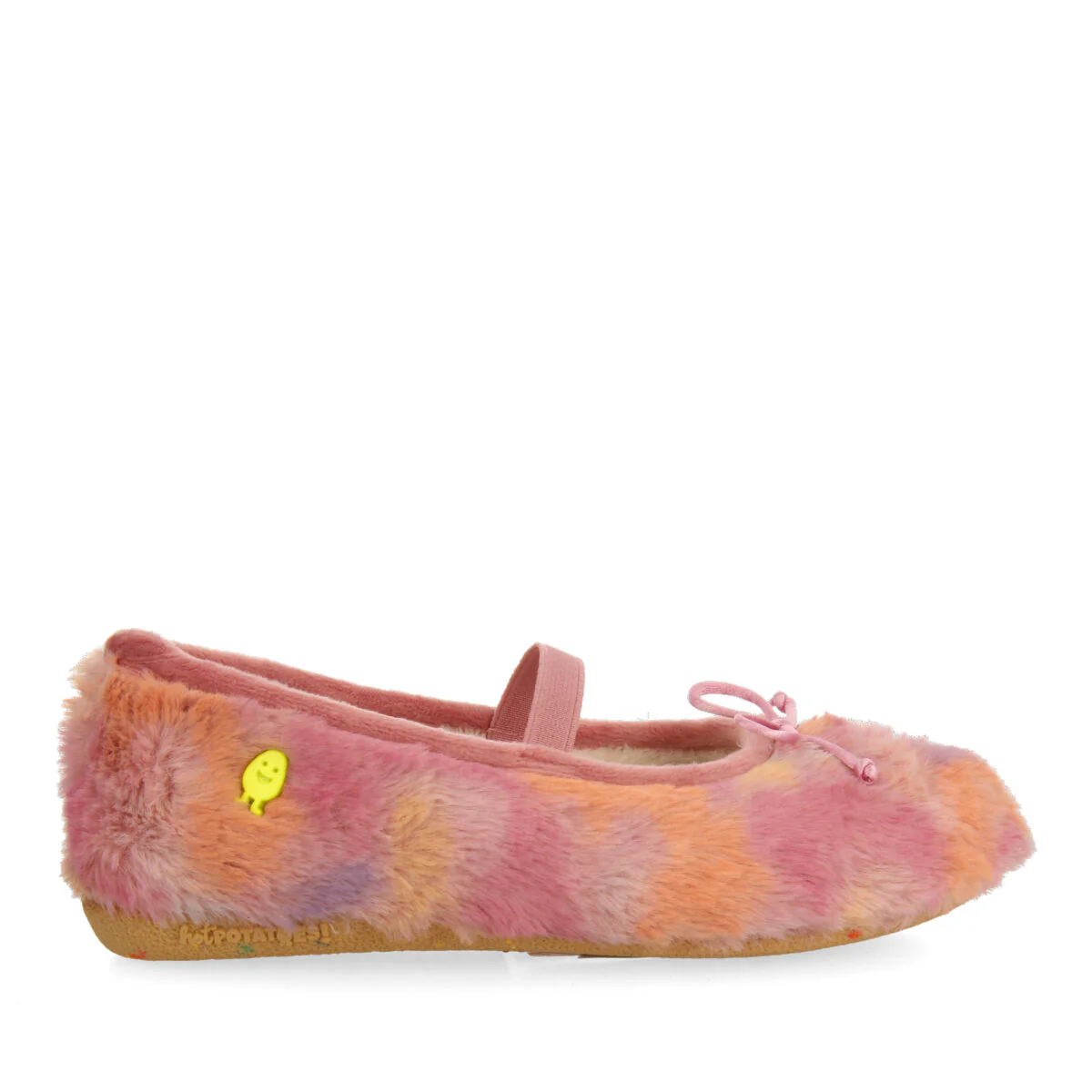 Risca multicoloured ballet flat-style children's slippers from the hot potatoes collection - Image 2