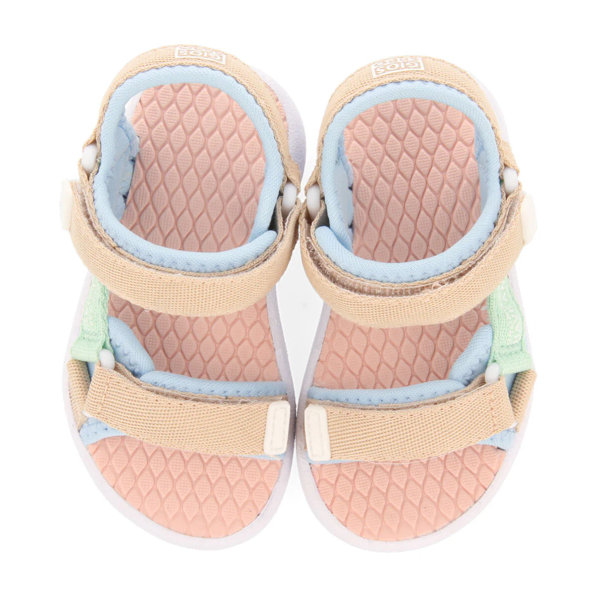 Rochedo babies turquoise sports sandals with multicoloured ties - Image 3
