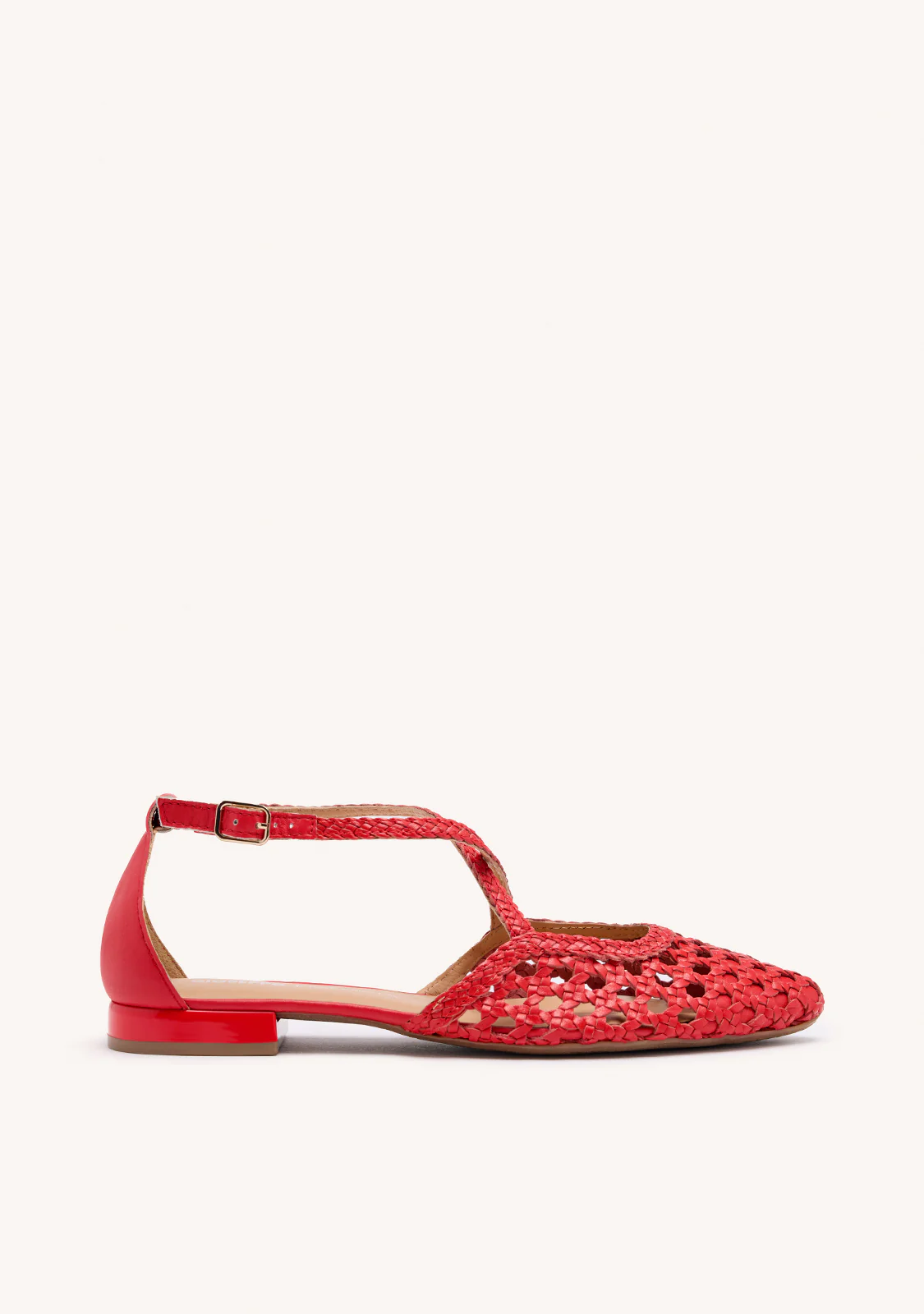 BRAIDED LEATHER BALLET FLATS LESKOVIC