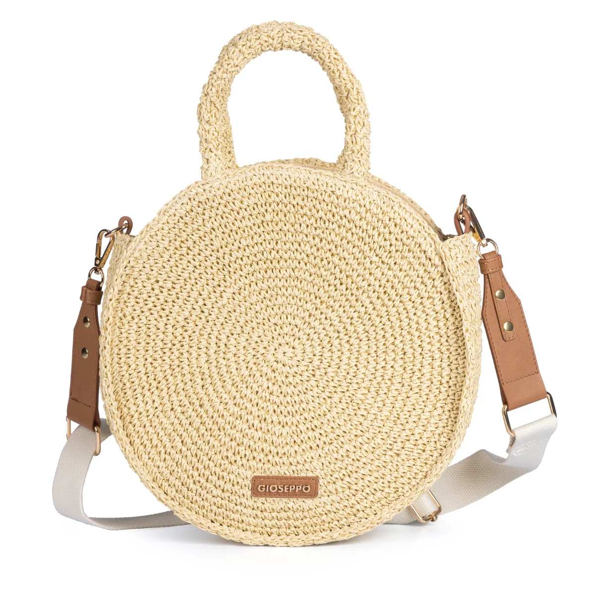 ROUND NATURAL COLOR BRAIDED MIMS BASKET