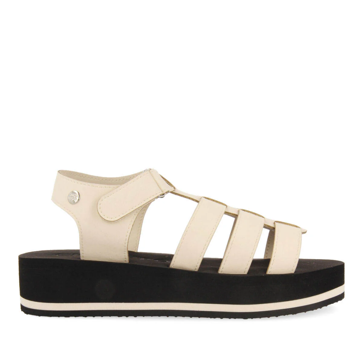 Ruch women's off-white multi-strap sandals with eva soles