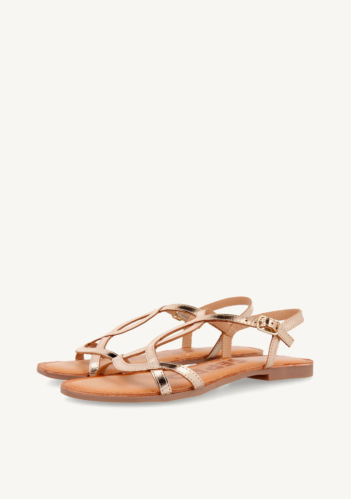 SHINY LEATHER SANDALS NAVASSA - Image 2