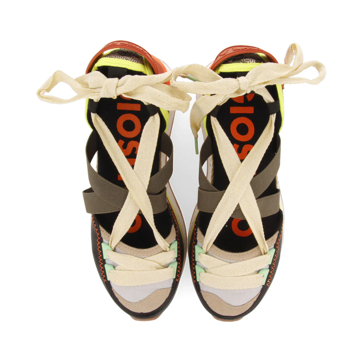 Sangatte women's black espadrille sneakers with wedges - Image 4