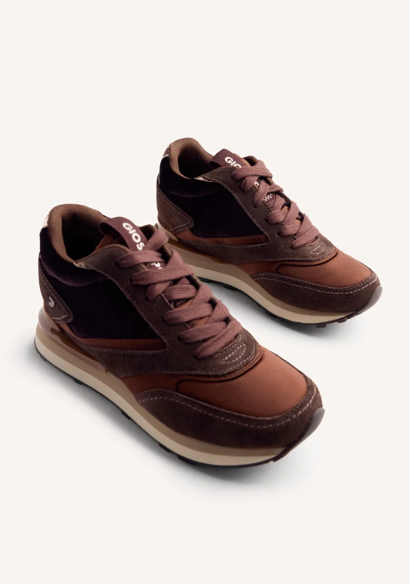 SATIN LEATHER WEDGE SNEAKERS LANDFALL - Image 3