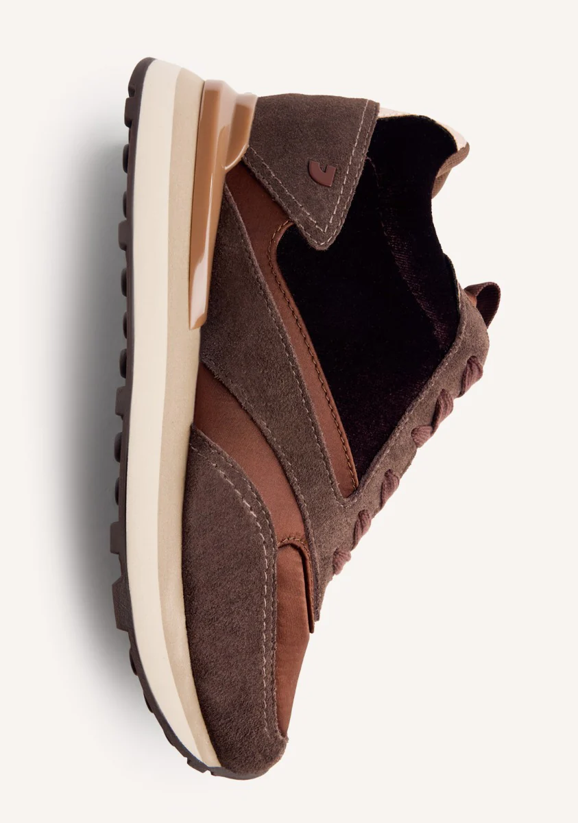 SATIN LEATHER WEDGE SNEAKERS LANDFALL - Image 5