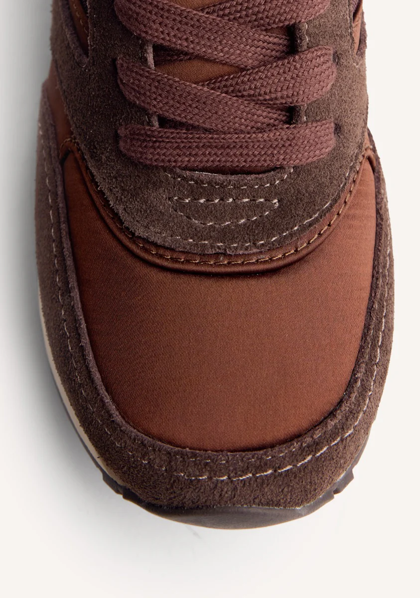 SATIN LEATHER WEDGE SNEAKERS LANDFALL - Image 6