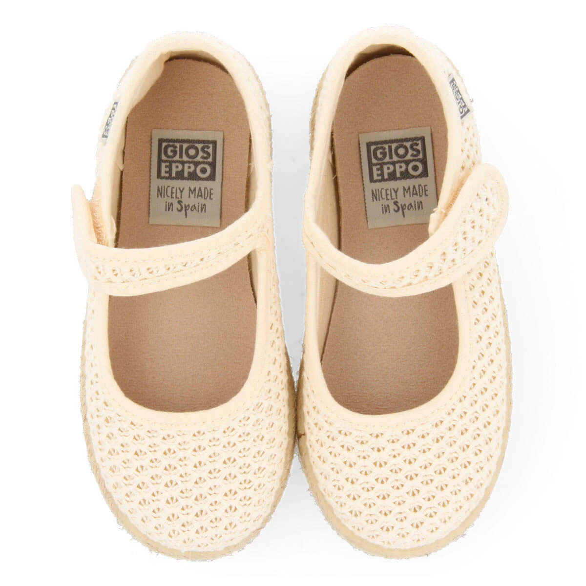 Seine girls beige mesh espadrilles - Image 3