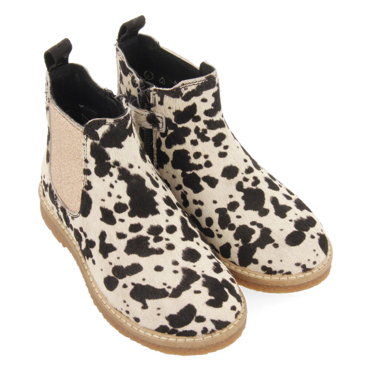 Sekkemo children's cow-print leather chelsea boots - Image 3