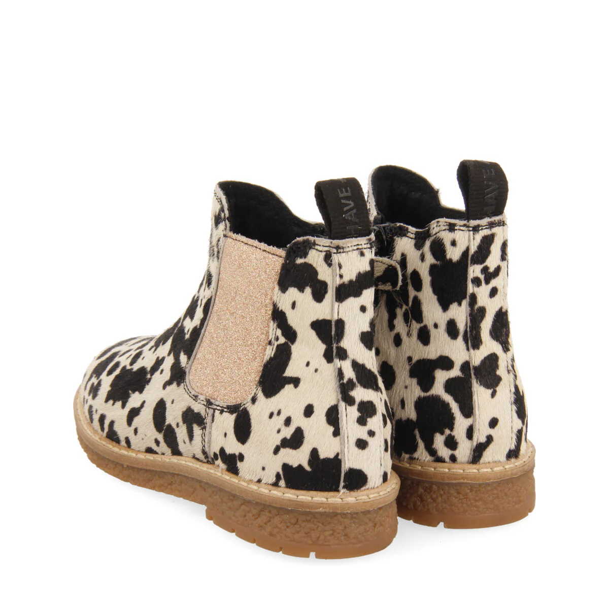 Sekkemo children's cow-print leather chelsea boots - Image 4