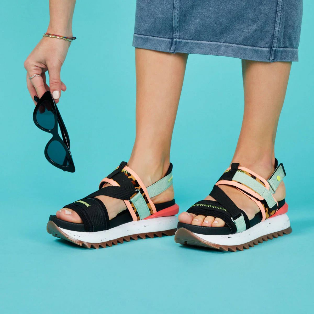 Semarang women's sporty leopard-print sandals - Image 5