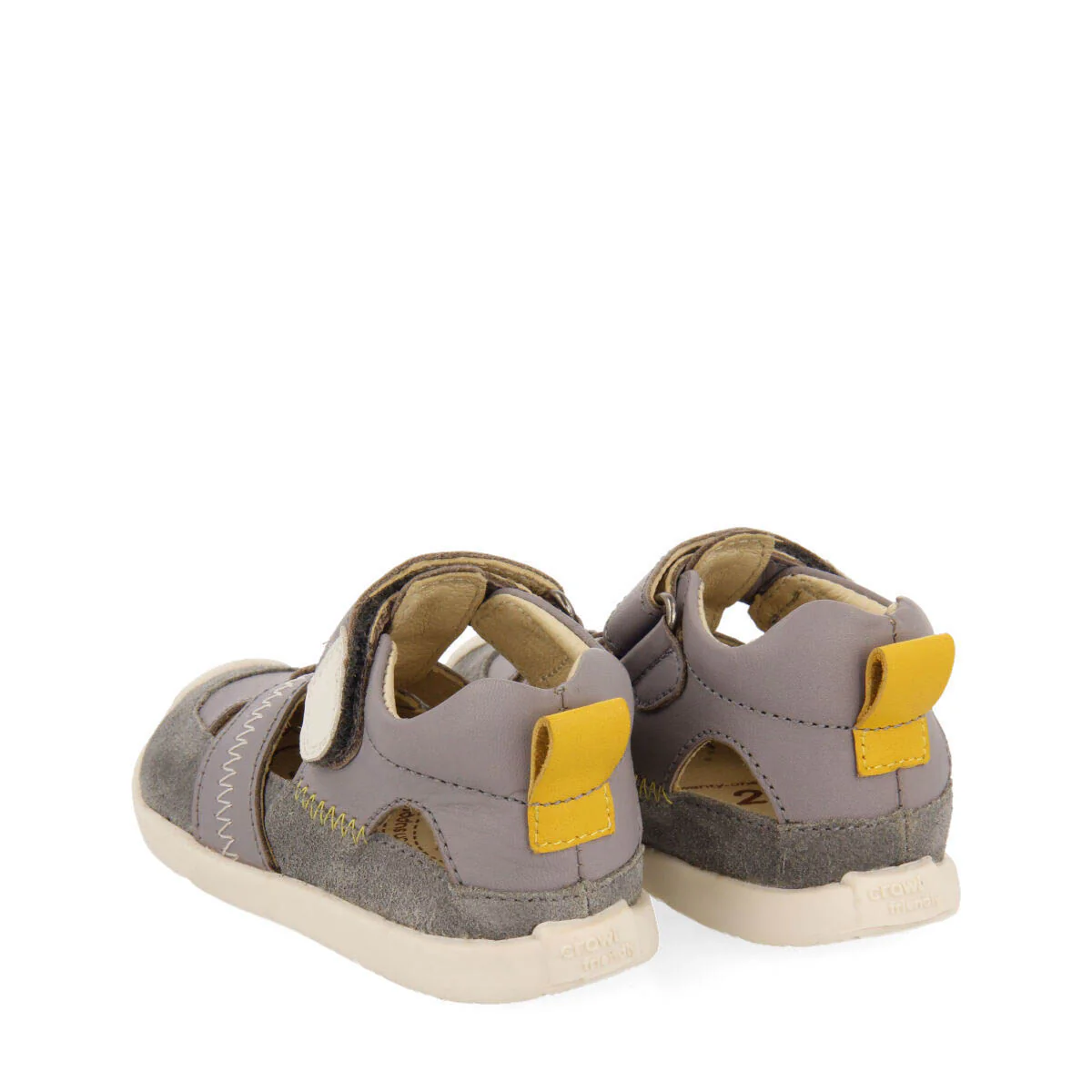Sermur boys grey leather sandals - Image 4