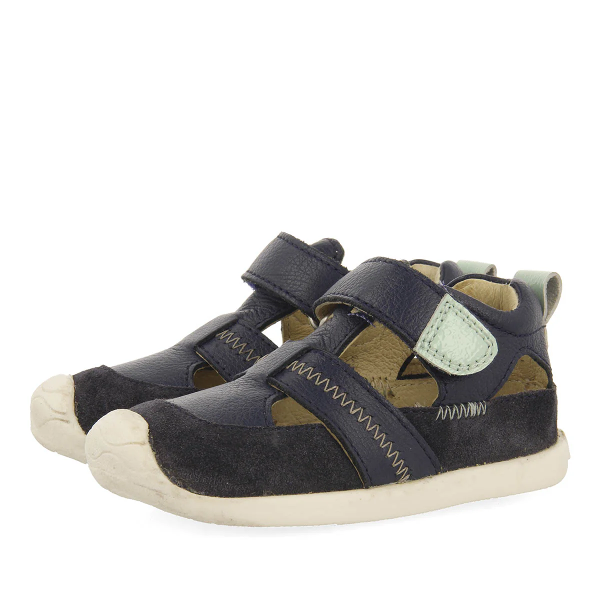 Sermur boys navy blue leather sandals - Image 2