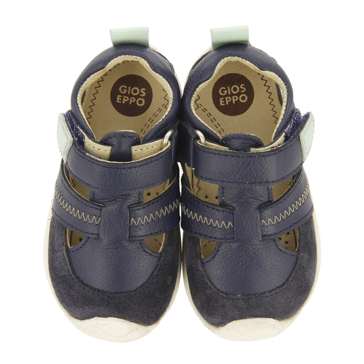 Sermur boys navy blue leather sandals - Image 3
